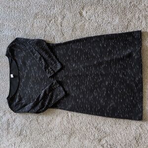 Old Navy black and white space dye dress size large